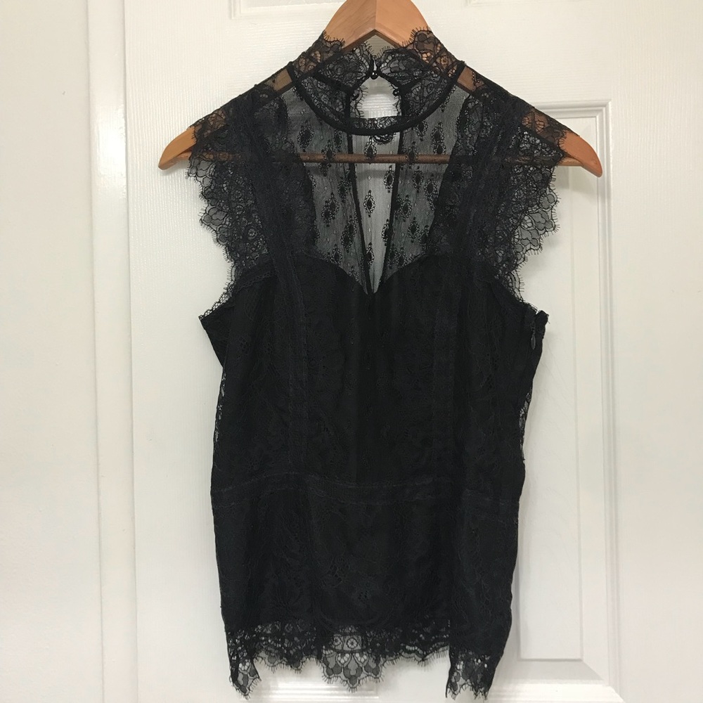Black Lace Blouse